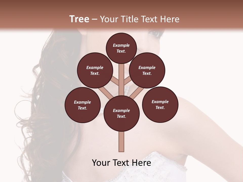 Caucasian Girl Cheerful PowerPoint Template