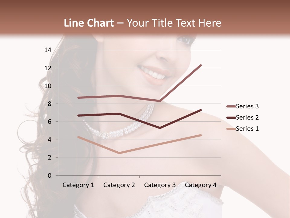 Caucasian Girl Cheerful PowerPoint Template