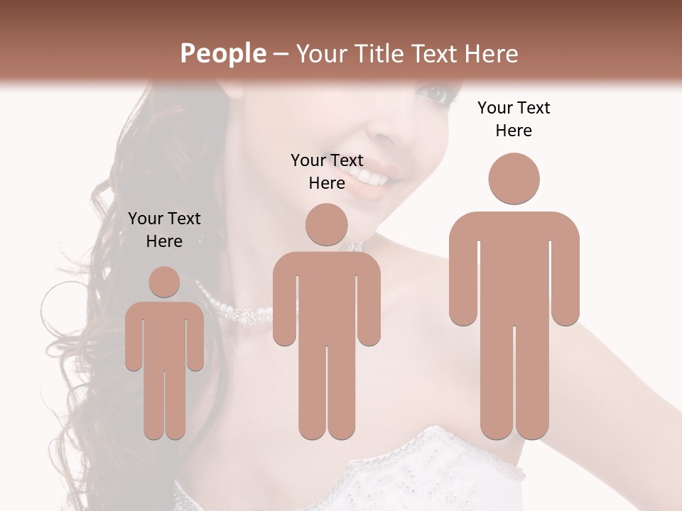 Caucasian Girl Cheerful PowerPoint Template