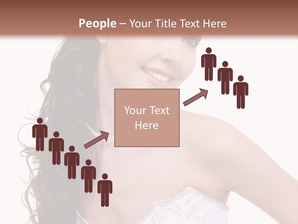 Caucasian Girl Cheerful PowerPoint Template