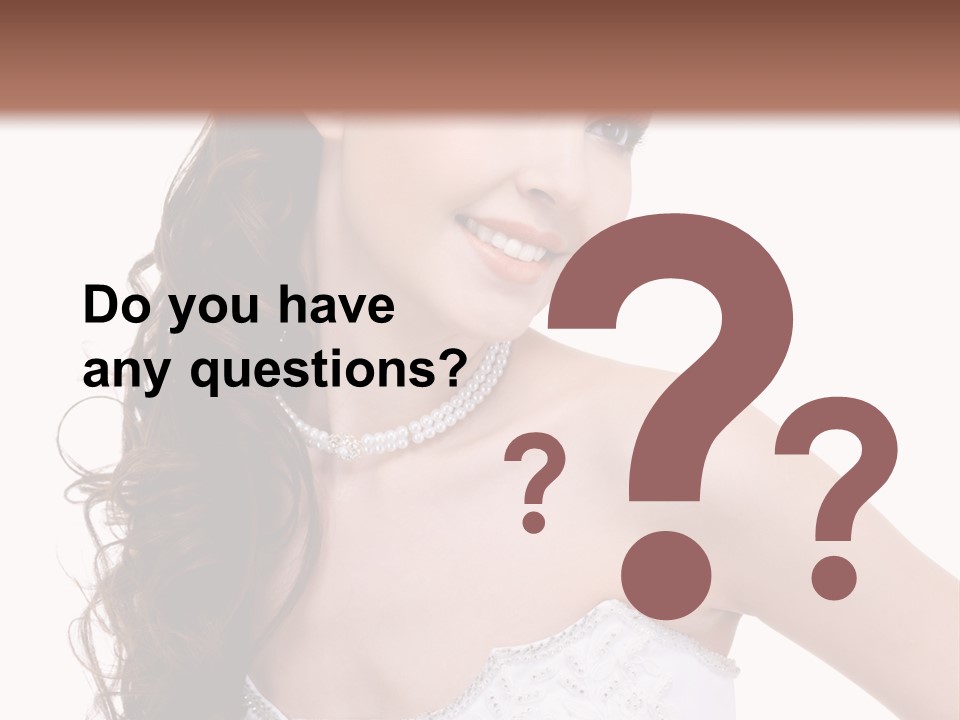 Caucasian Girl Cheerful PowerPoint Template