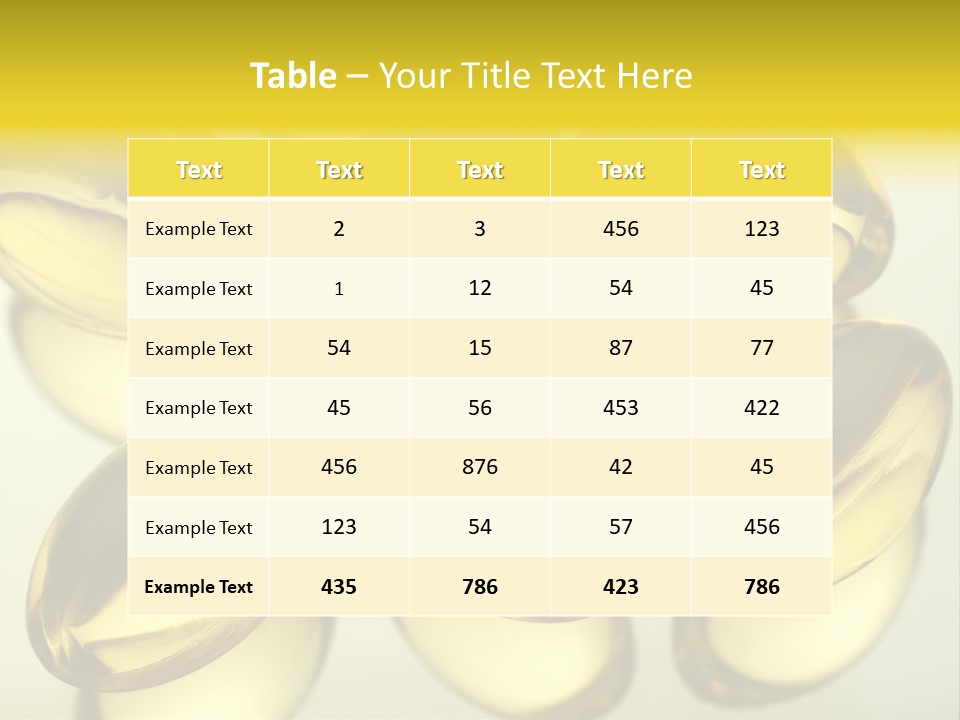 Medical Nutritional Health PowerPoint Template