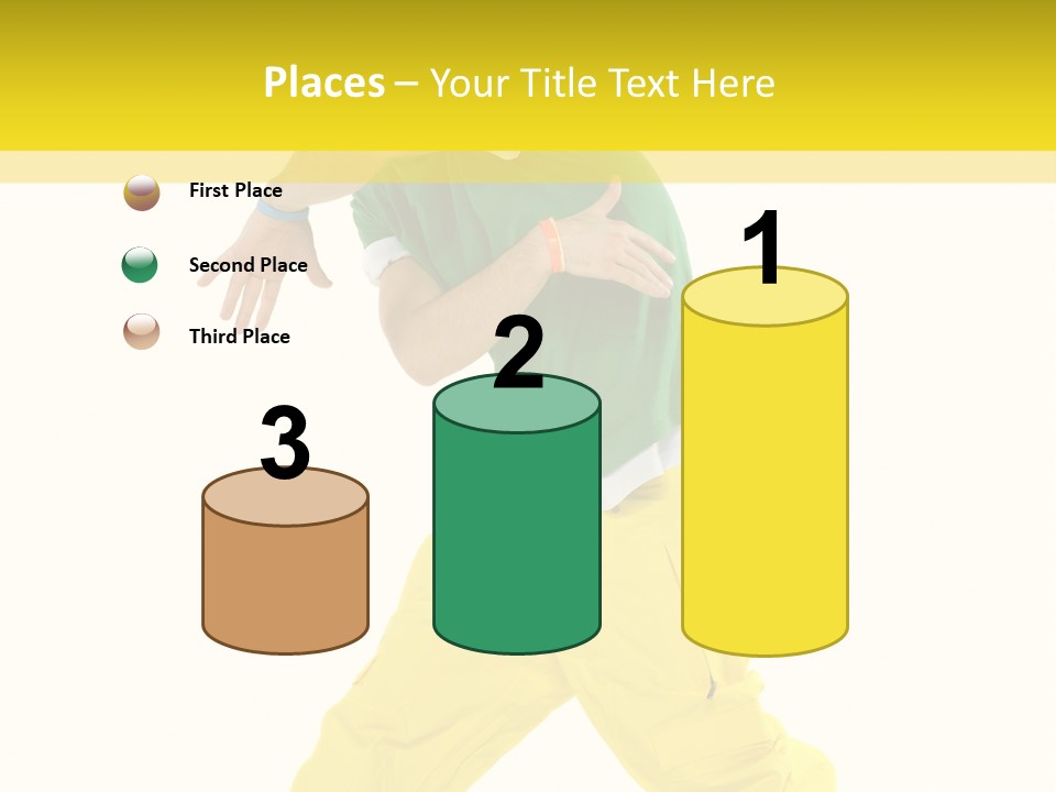 A Man In A Green Shirt And Yellow Pants PowerPoint Template