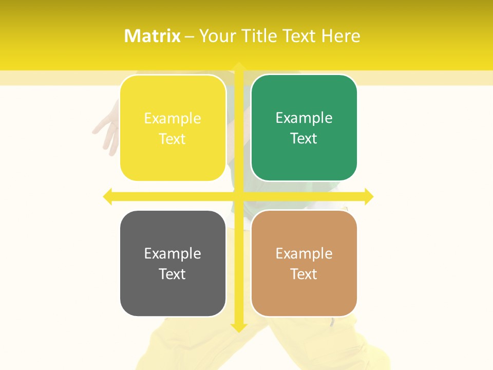 A Man In A Green Shirt And Yellow Pants PowerPoint Template