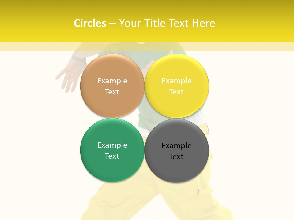 A Man In A Green Shirt And Yellow Pants PowerPoint Template
