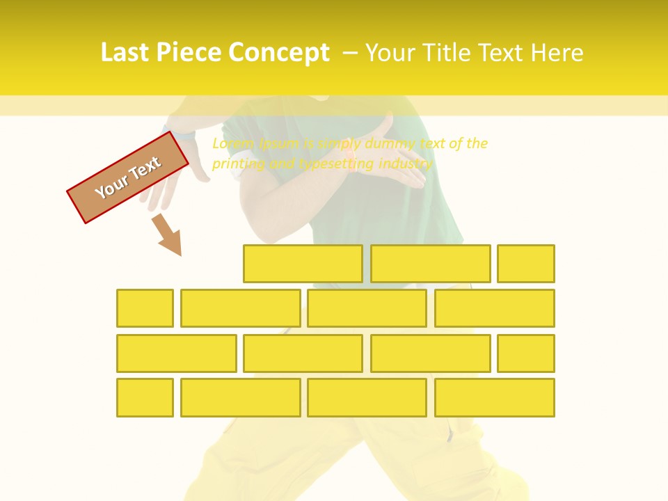 A Man In A Green Shirt And Yellow Pants PowerPoint Template