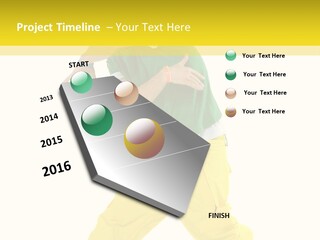 A Man In A Green Shirt And Yellow Pants PowerPoint Template