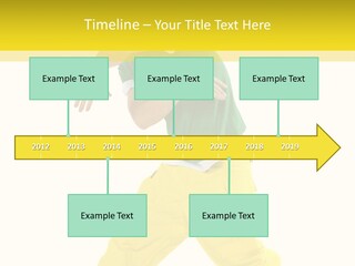 A Man In A Green Shirt And Yellow Pants PowerPoint Template