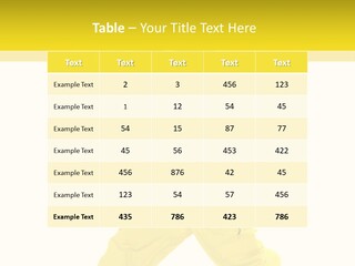 A Man In A Green Shirt And Yellow Pants PowerPoint Template