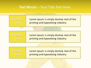 A Man In A Green Shirt And Yellow Pants PowerPoint Template