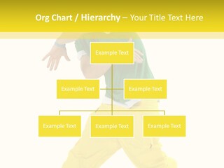 A Man In A Green Shirt And Yellow Pants PowerPoint Template