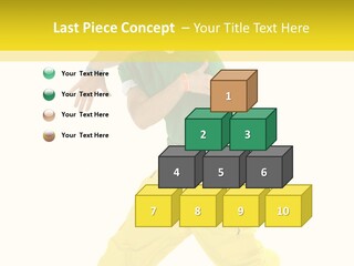 A Man In A Green Shirt And Yellow Pants PowerPoint Template