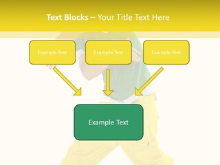 A Man In A Green Shirt And Yellow Pants PowerPoint Template