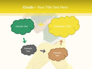 A Man In A Green Shirt And Yellow Pants PowerPoint Template