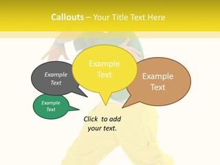 A Man In A Green Shirt And Yellow Pants PowerPoint Template