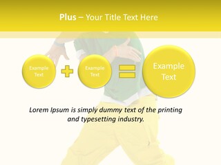 A Man In A Green Shirt And Yellow Pants PowerPoint Template