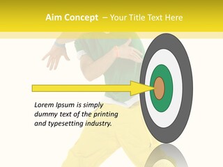 A Man In A Green Shirt And Yellow Pants PowerPoint Template