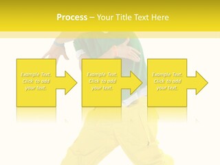 A Man In A Green Shirt And Yellow Pants PowerPoint Template