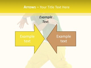 A Man In A Green Shirt And Yellow Pants PowerPoint Template