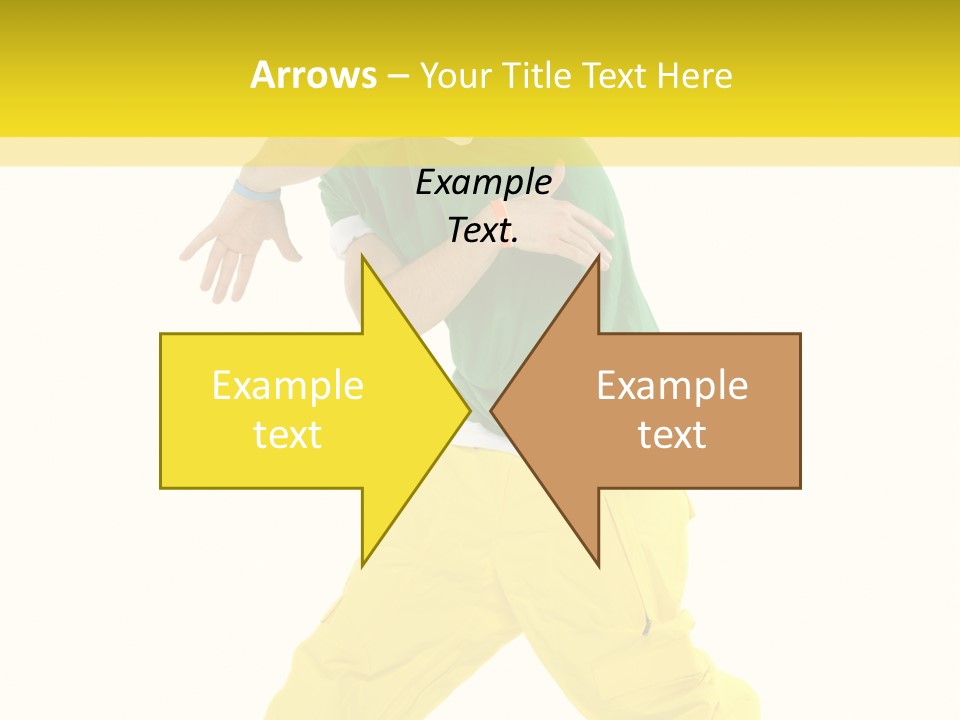 A Man In A Green Shirt And Yellow Pants PowerPoint Template