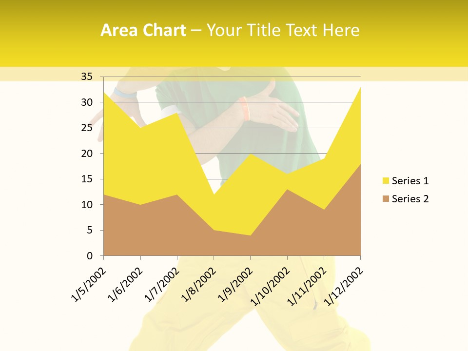 A Man In A Green Shirt And Yellow Pants PowerPoint Template