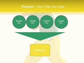 A Man In A Green Shirt And Yellow Pants PowerPoint Template