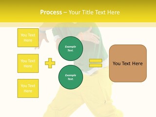 A Man In A Green Shirt And Yellow Pants PowerPoint Template