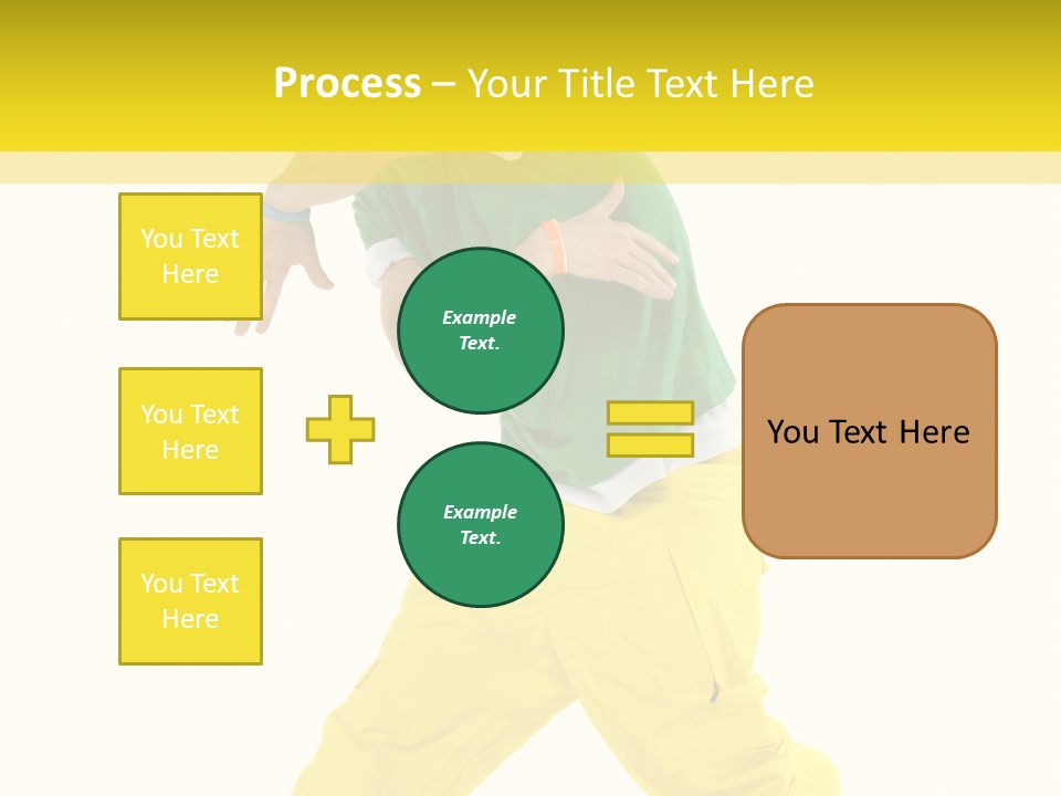 A Man In A Green Shirt And Yellow Pants PowerPoint Template