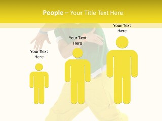 A Man In A Green Shirt And Yellow Pants PowerPoint Template