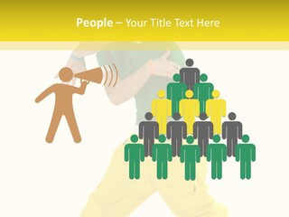 A Man In A Green Shirt And Yellow Pants PowerPoint Template