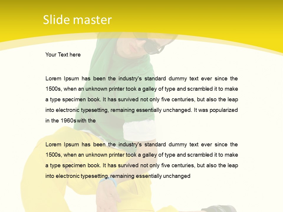 Male Freestyle Motion PowerPoint Template