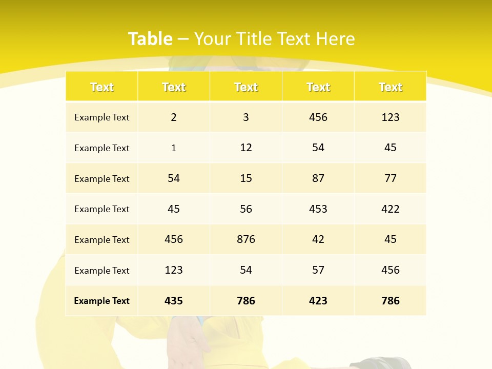 Male Freestyle Motion PowerPoint Template