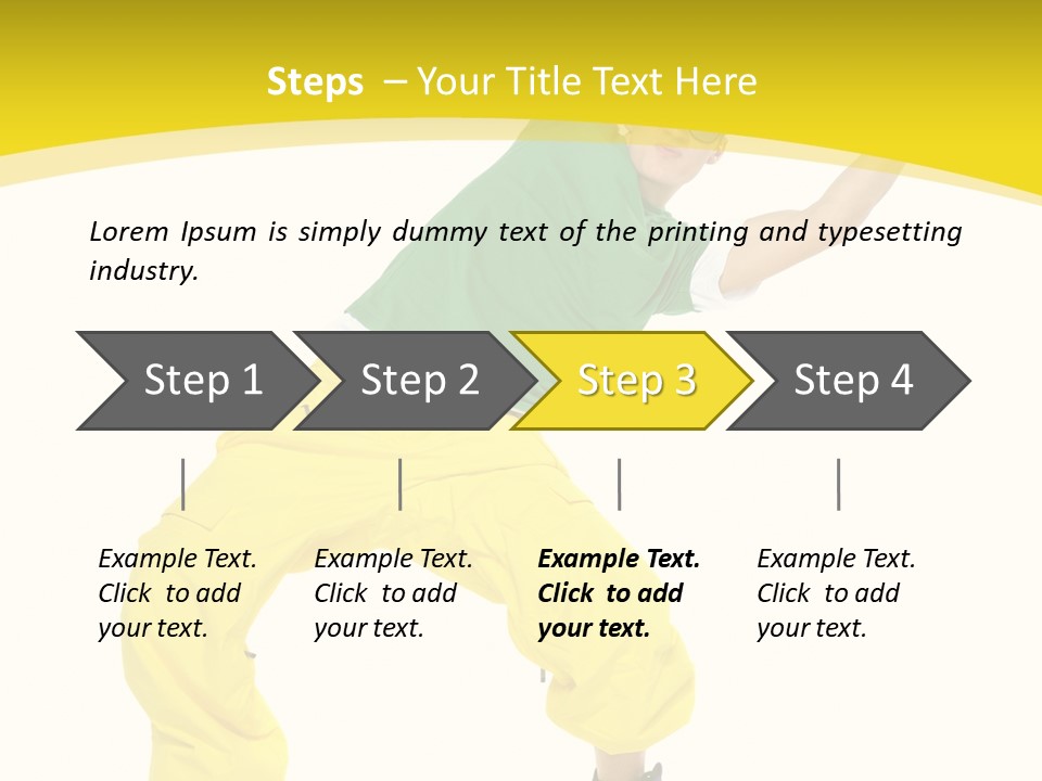 Movement Aerobic Model PowerPoint Template