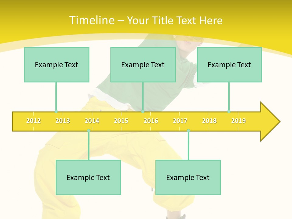 Movement Aerobic Model PowerPoint Template