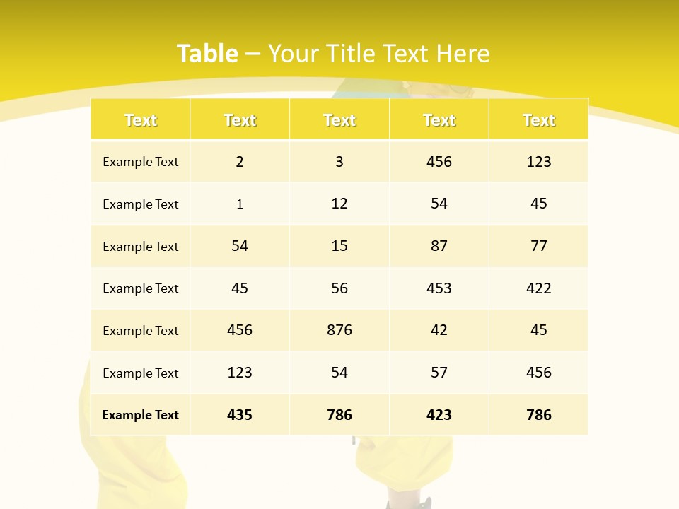 Movement Aerobic Model PowerPoint Template