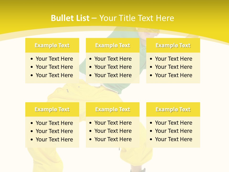 Movement Aerobic Model PowerPoint Template