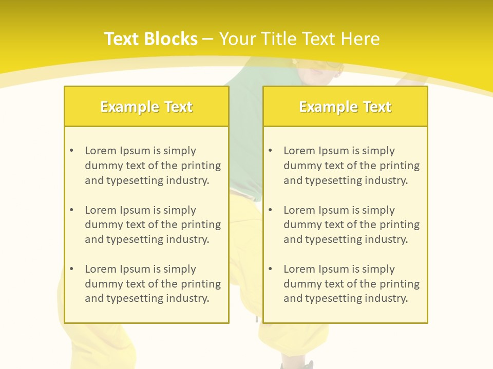 Movement Aerobic Model PowerPoint Template