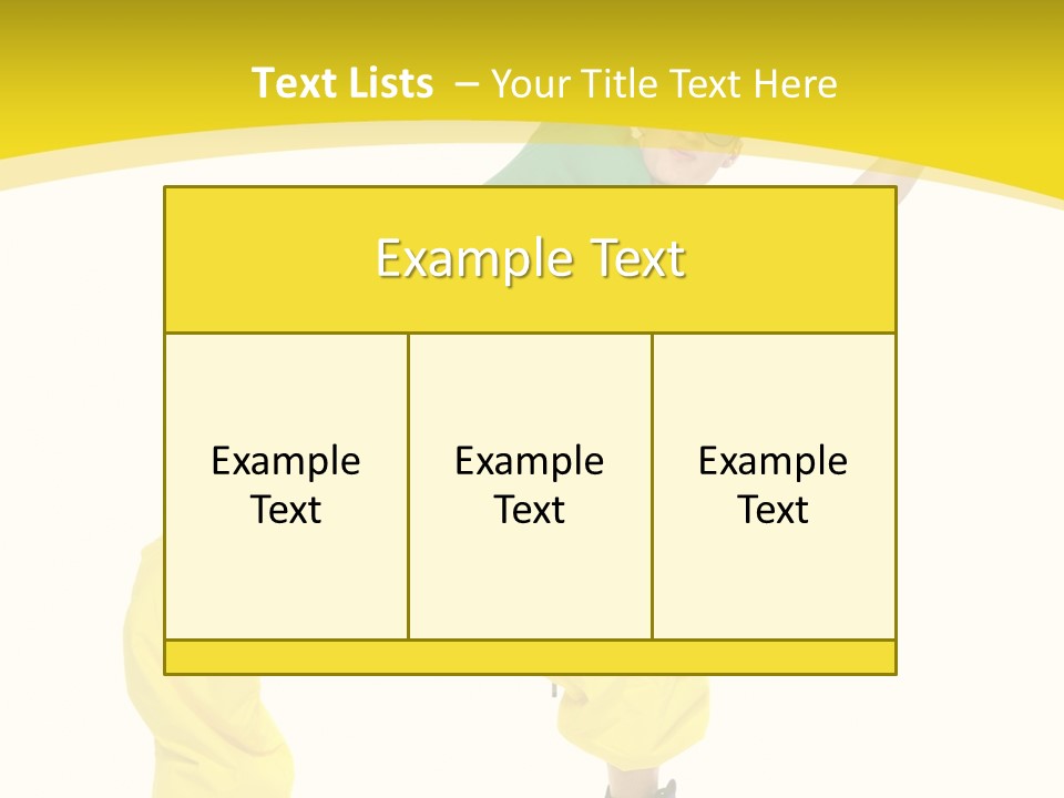 Movement Aerobic Model PowerPoint Template