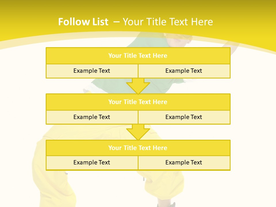 Movement Aerobic Model PowerPoint Template