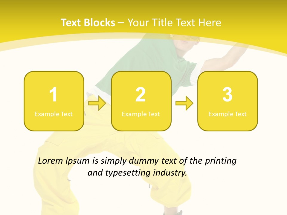 Movement Aerobic Model PowerPoint Template