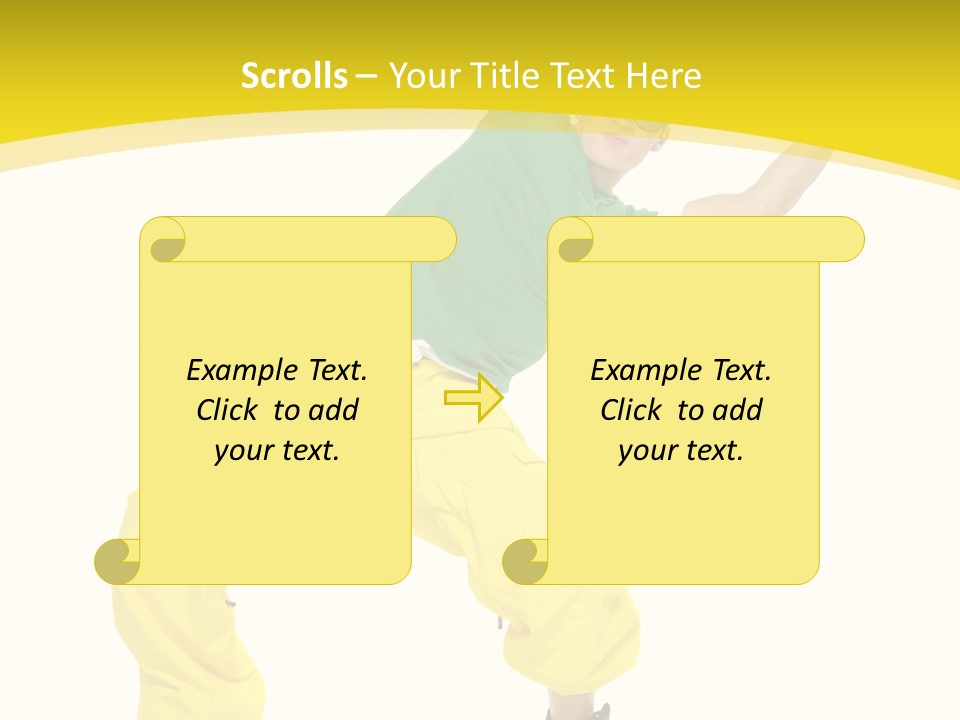 Movement Aerobic Model PowerPoint Template
