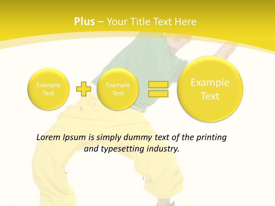 Movement Aerobic Model PowerPoint Template