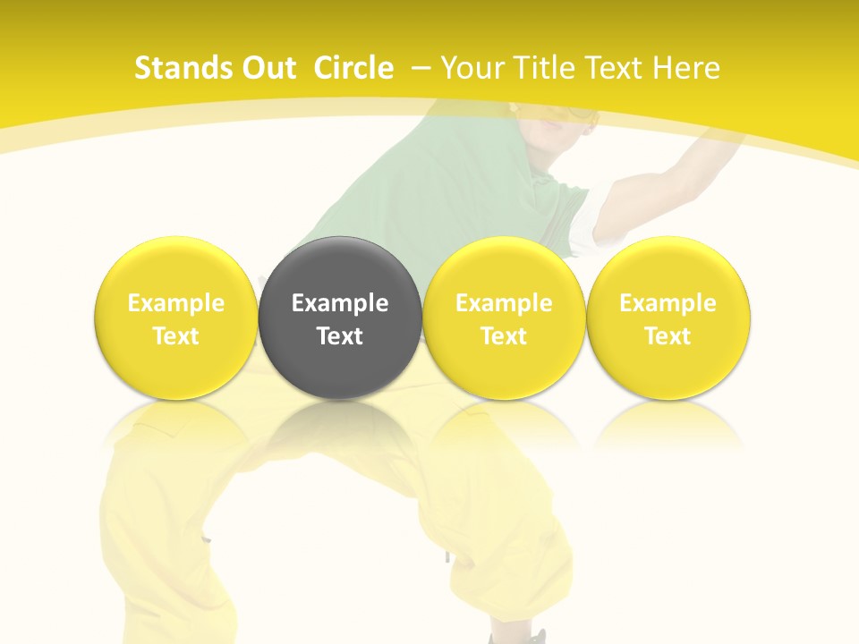 Movement Aerobic Model PowerPoint Template