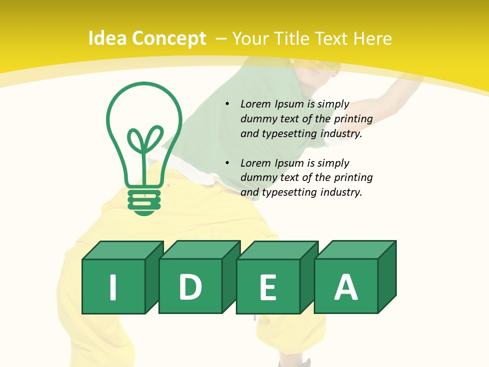 Movement Aerobic Model PowerPoint Template