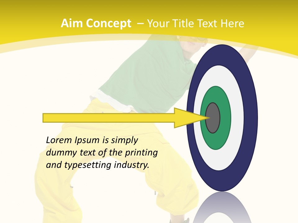 Movement Aerobic Model PowerPoint Template