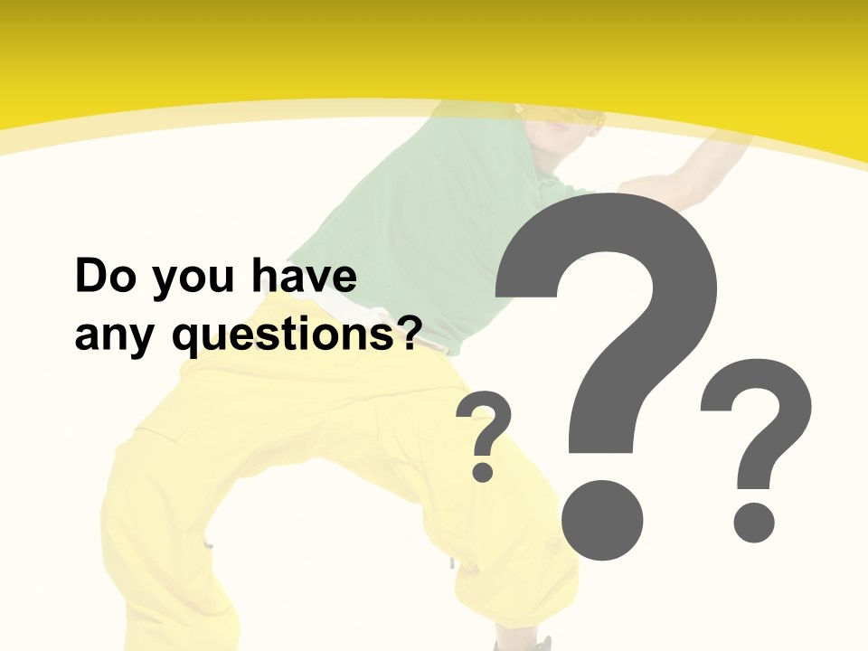 Movement Aerobic Model PowerPoint Template