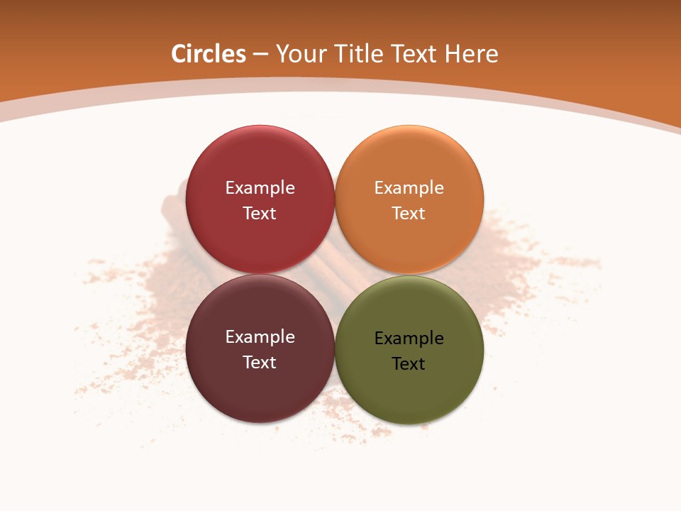 Cinnamon Brown Food PowerPoint Template