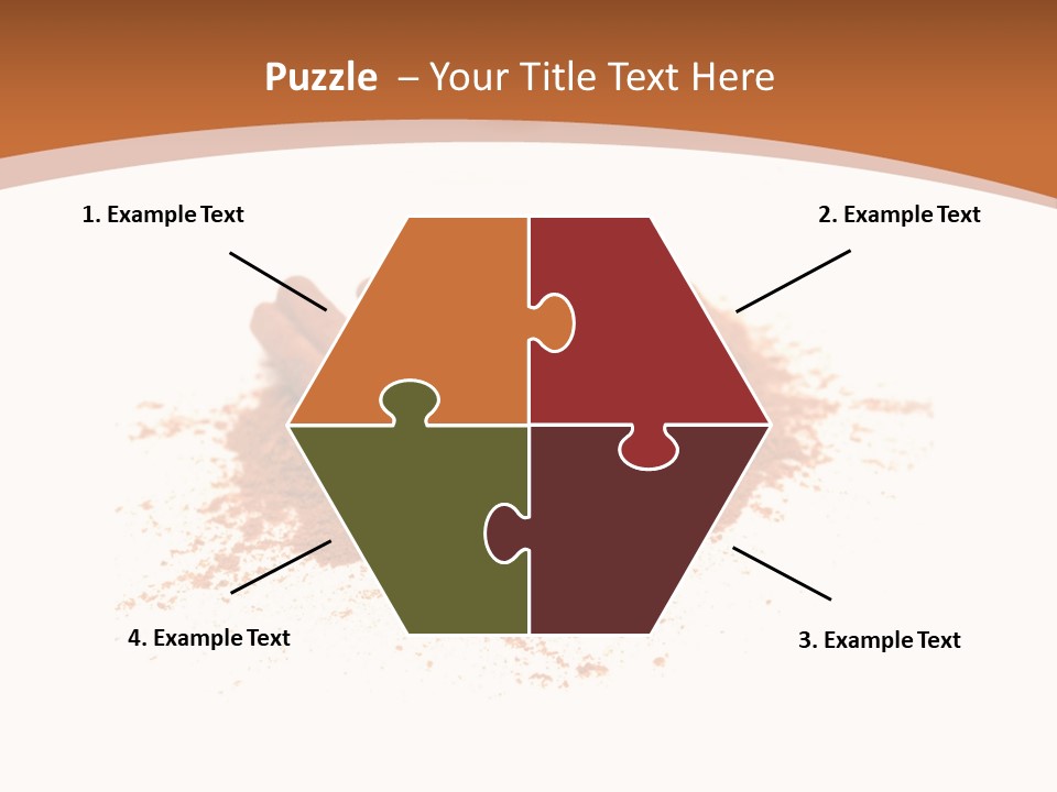 Cinnamon Brown Food PowerPoint Template