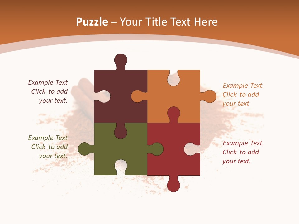 Cinnamon Brown Food PowerPoint Template