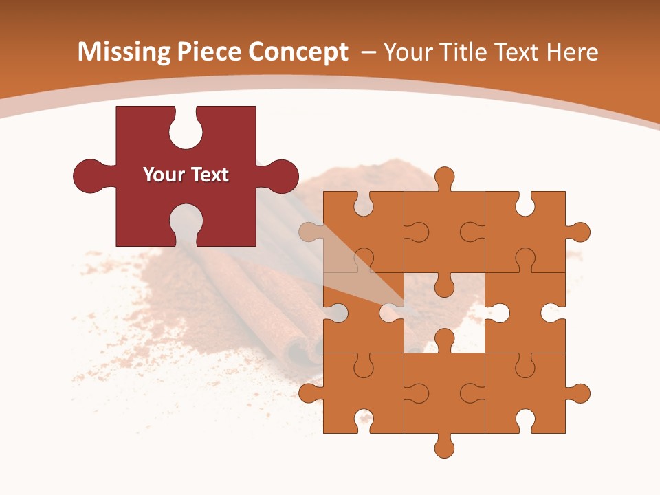 Cinnamon Brown Food PowerPoint Template